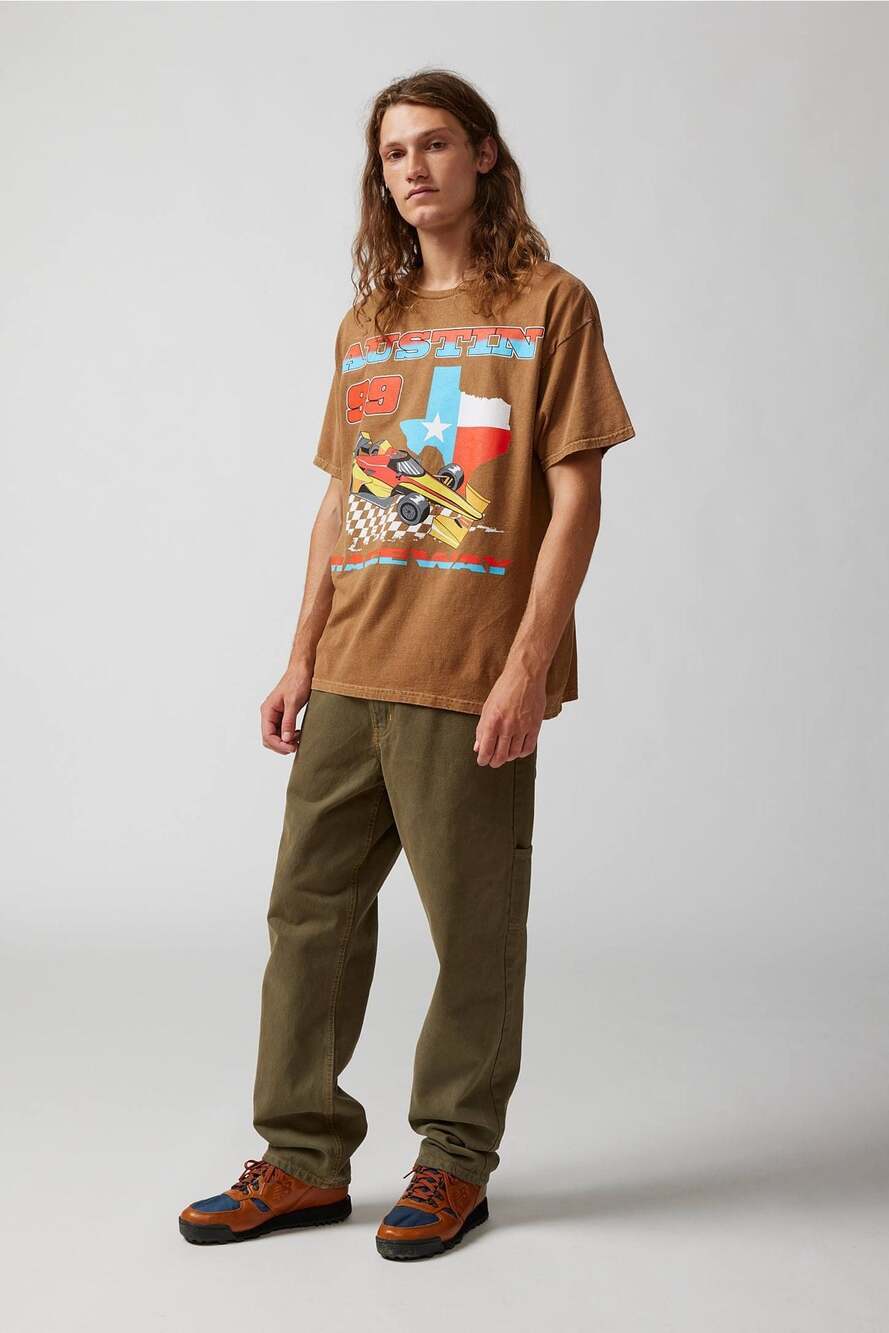 Urban Outfitters Austin 99 Raceway Graphic T-Shirt Size Large